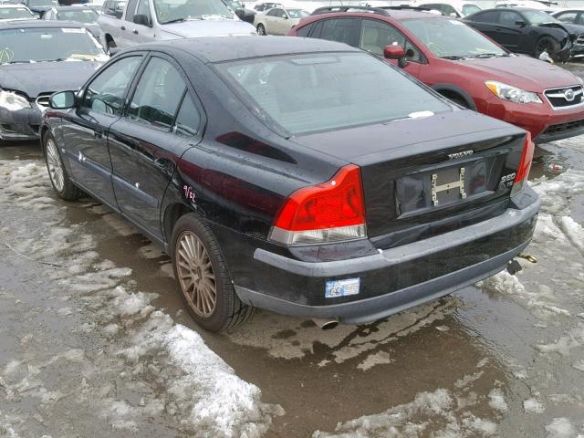 YV1RS53D322151610 - 2002 VOLVO S60 T5 BLACK photo 3