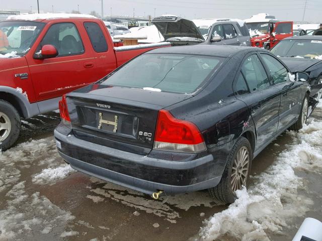 YV1RS53D322151610 - 2002 VOLVO S60 T5 BLACK photo 4