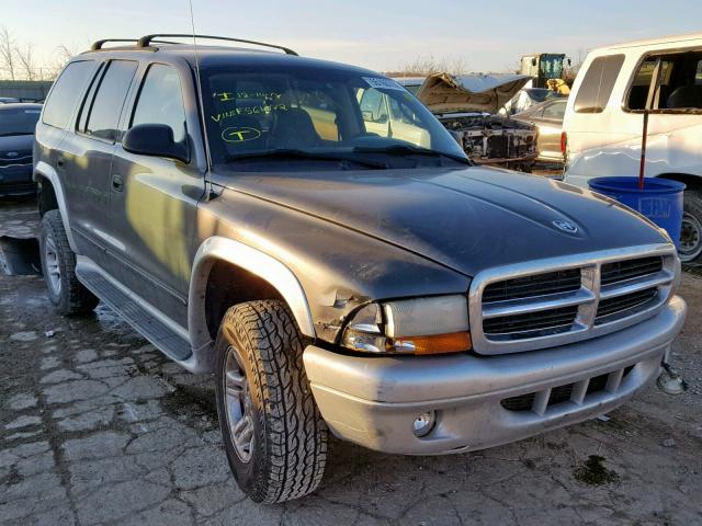 1D4HS58N23F561072 - 2003 DODGE DURANGO SL GRAY photo 1