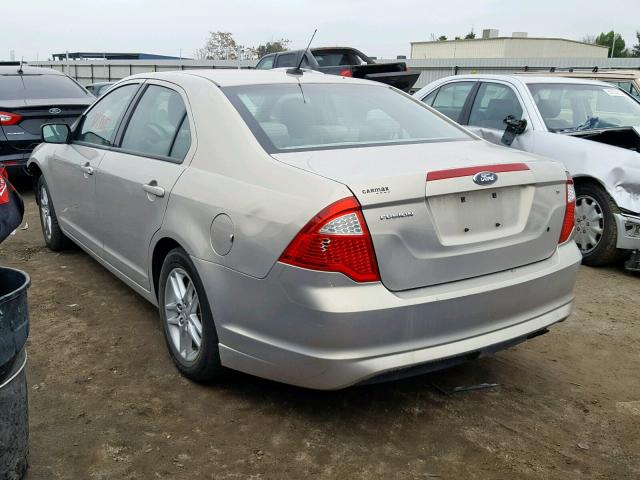 3FAHP0GA8AR405298 - 2010 FORD FUSION S SILVER photo 3