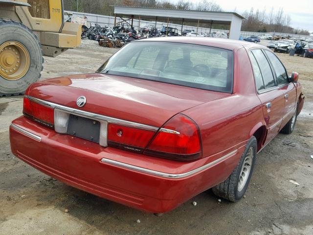 2MEFM75W1YX640573 - 2000 MERCURY GRAND MARQ MAROON photo 4