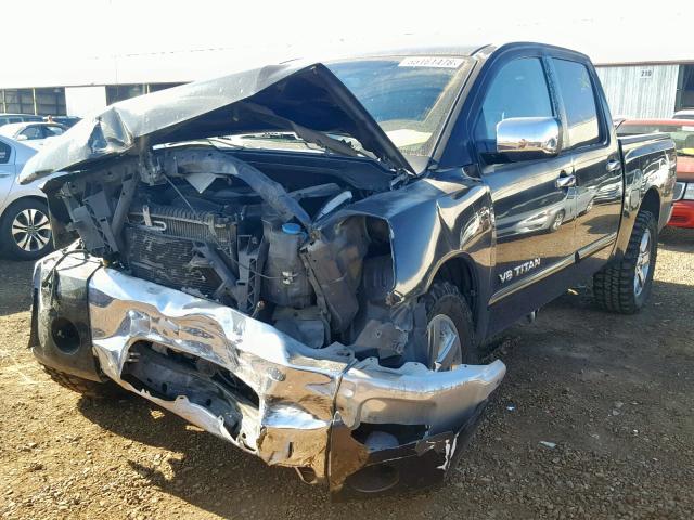 1N6AA07A05N526815 - 2005 NISSAN TITAN XE BLACK photo 2