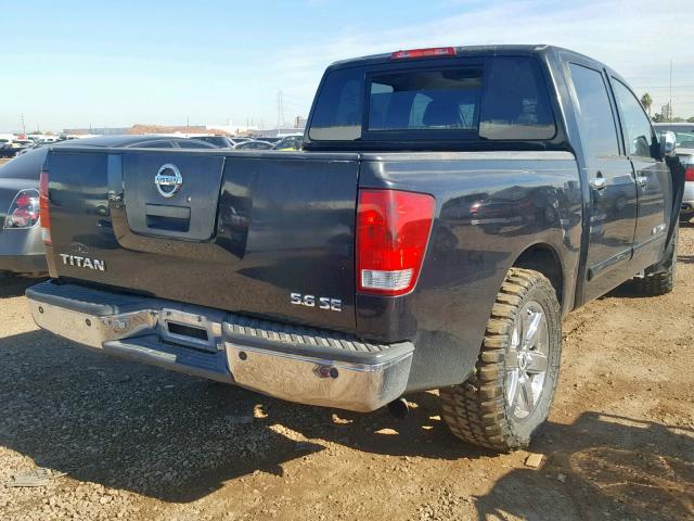 1N6AA07A05N526815 - 2005 NISSAN TITAN XE BLACK photo 4