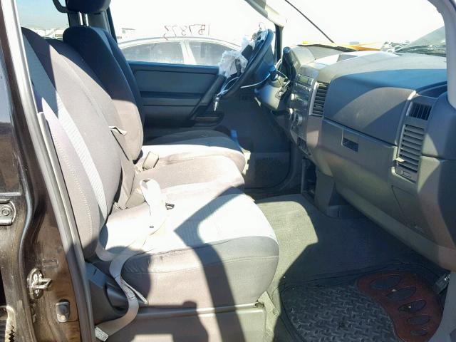 1N6AA07A05N526815 - 2005 NISSAN TITAN XE BLACK photo 5