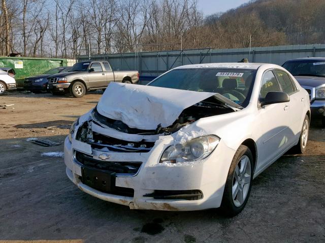 1G1ZB5EB0AF259958 - 2010 CHEVROLET MALIBU LS თეთრი ფოტო 2