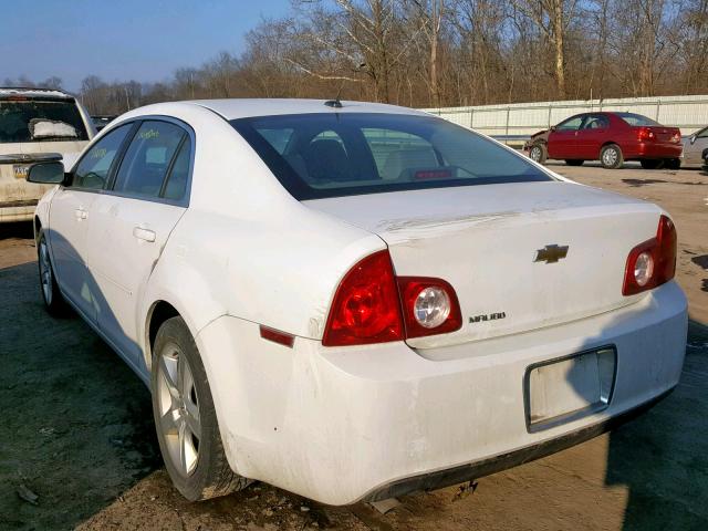 1G1ZB5EB0AF259958 - 2010 CHEVROLET MALIBU LS თეთრი ფოტო 3