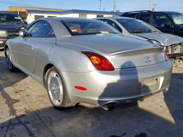 JTHFN48Y940051577 - 2004 LEXUS SC 430 SILVER photo 3