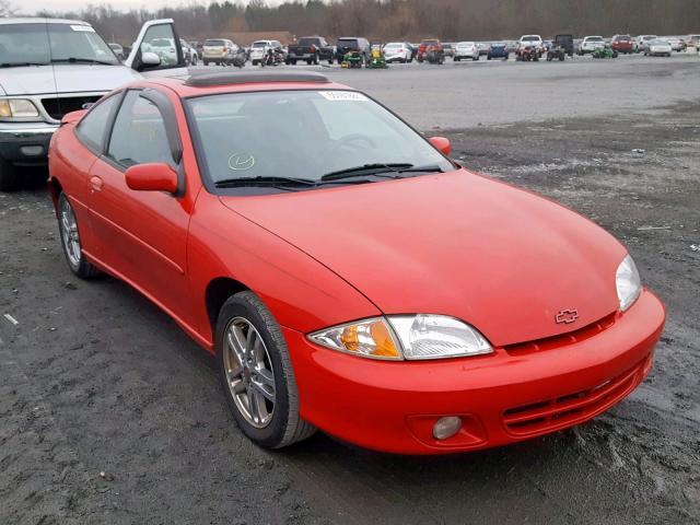 1G1JH12F927424090 - 2002 CHEVROLET CAVALIER L RED photo 1