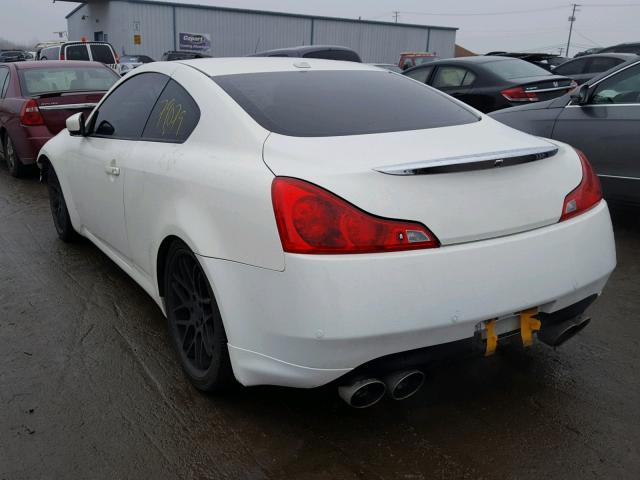 JN1CV6EL3DM950360 - 2013 INFINITI G37 WHITE photo 3