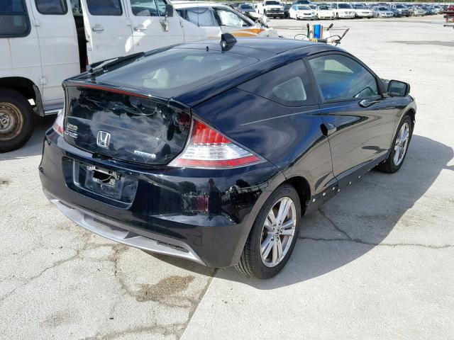 JHMZF1D42BS005358 - 2011 HONDA CR-Z BLACK photo 4