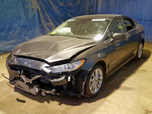 3FA6P0LU6KR236956 - 2019 FORD FUSION SE GRAY photo 2