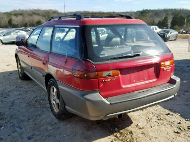 4S3BG6853V7612876 - 1997 SUBARU LEGACY OUT RED photo 3