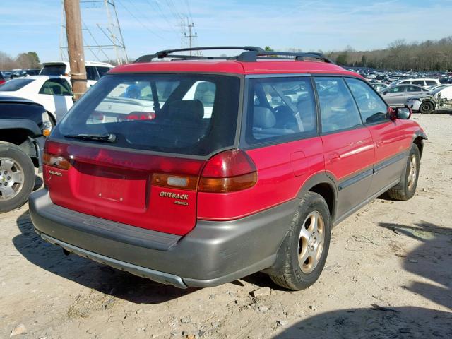 4S3BG6853V7612876 - 1997 SUBARU LEGACY OUT RED photo 4