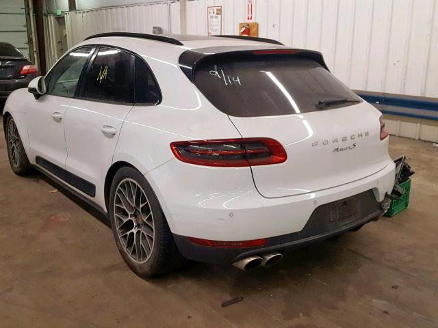 WP1AB2A56FLB52231 - 2015 PORSCHE MACAN S WHITE photo 3