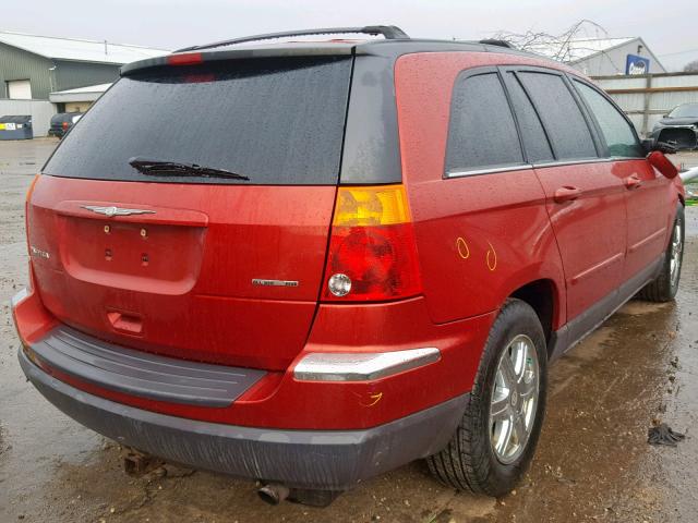 2C8GF68474R597407 - 2004 CHRYSLER PACIFICA MAROON photo 4