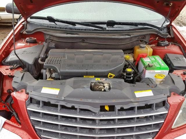 2C8GF68474R597407 - 2004 CHRYSLER PACIFICA MAROON photo 7