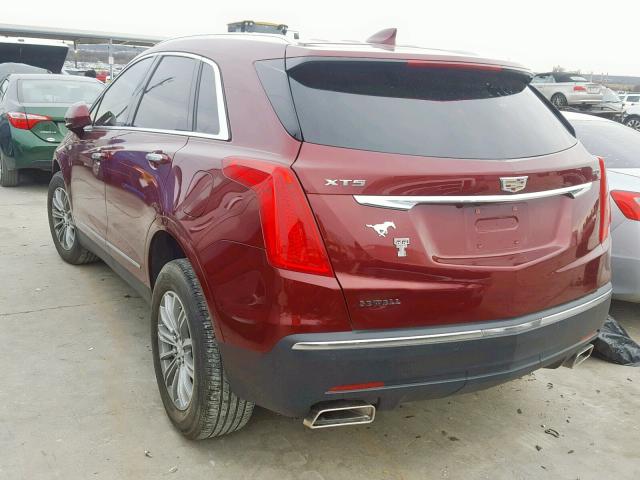 1GYKNBRS6HZ107680 - 2017 CADILLAC XT5 LUXURY RED photo 3