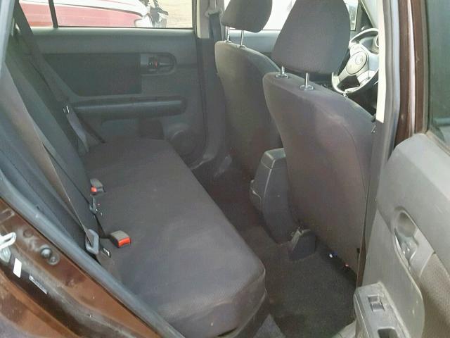 JTLKE50E381046256 - 2008 TOYOTA SCION XB MAROON photo 6