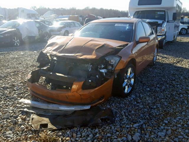 1N4BA41E84C829447 - 2004 NISSAN MAXIMA SE ORANGE photo 2