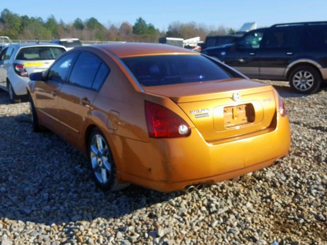 1N4BA41E84C829447 - 2004 NISSAN MAXIMA SE ORANGE photo 3