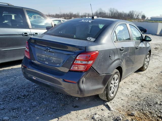 1G1JB5SH8J4116841 - 2018 CHEVROLET SONIC LS 灰色 照片 4