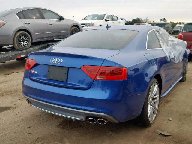 WAUVGAFR9FA004027 - 2015 AUDI S5 PRESTIG BLUE photo 4