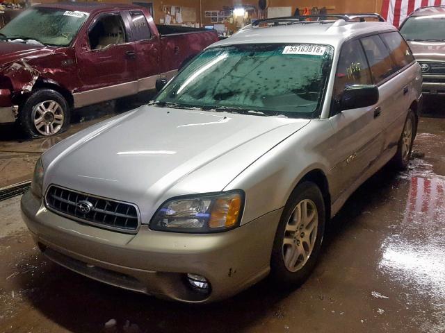 4S3BH675937619150 - 2003 SUBARU LEGACY OUT SILVER photo 2