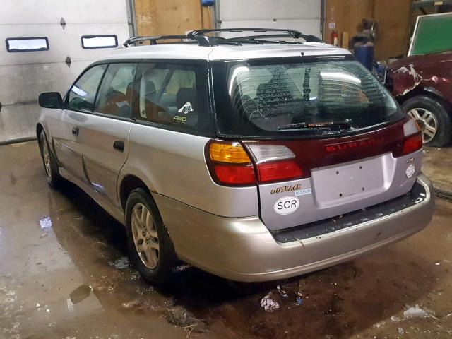 4S3BH675937619150 - 2003 SUBARU LEGACY OUT SILVER photo 3