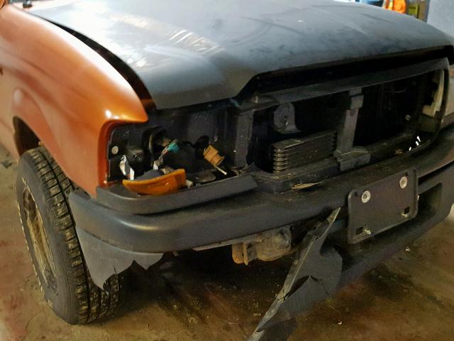 1FTYR10U15PA69506 - 2005 FORD RANGER ORANGE photo 10