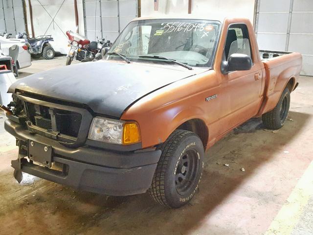 1FTYR10U15PA69506 - 2005 FORD RANGER ORANGE photo 2