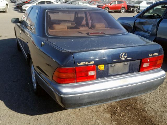 JT8BH28F1V0086933 - 1997 LEXUS LS 400 BLUE photo 3