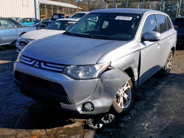 JA4AD3A34EZ016914 - 2014 MITSUBISHI OUTLANDER SILVER photo 2