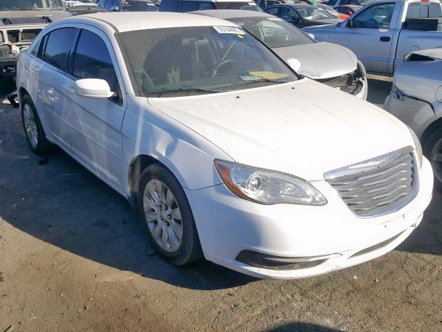 1C3CCBAG2CN246328 - 2012 CHRYSLER 200 LX WHITE photo 1