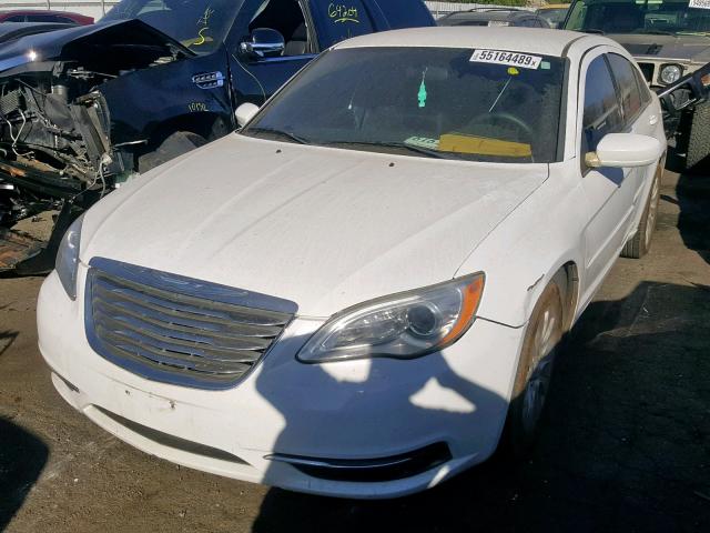 1C3CCBAG2CN246328 - 2012 CHRYSLER 200 LX WHITE photo 2