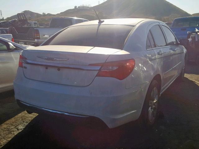 1C3CCBAG2CN246328 - 2012 CHRYSLER 200 LX WHITE photo 4