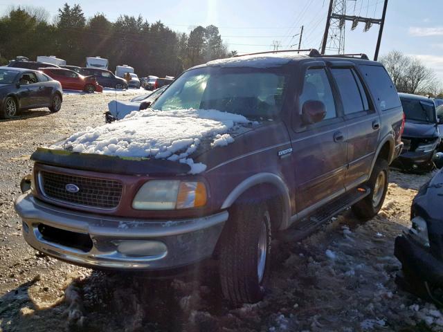 1FMFU18L5VLB66745 - 1997 FORD EXPEDITION RED photo 2