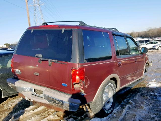 1FMFU18L5VLB66745 - 1997 FORD EXPEDITION RED photo 4