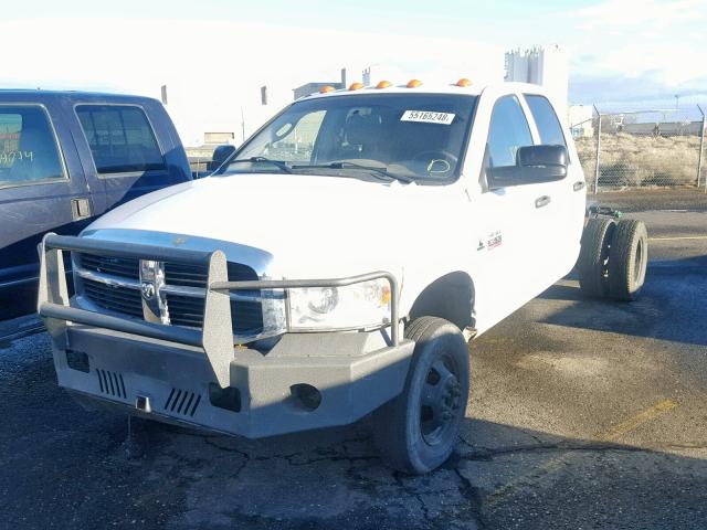 3D6WH48A28G101582 - 2008 DODGE RAM 3500 S WHITE photo 2