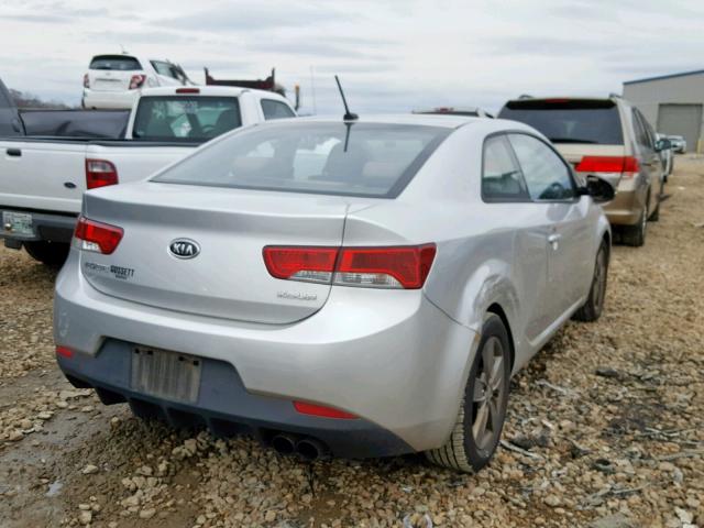 KNAFU6A21A5126192 - 2010 KIA FORTE EX SILVER photo 4