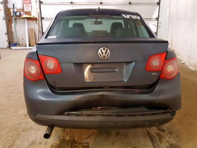 3VWCT71K66M854037 - 2006 VOLKSWAGEN JETTA TDI BLUE photo 9