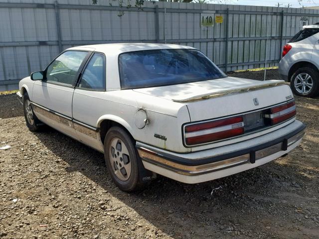 2G4WB14LXM1854627 - 1991 BUICK REGAL CUST WHITE photo 3