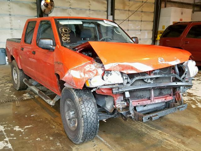 1N6ED27T24C407776 - 2004 NISSAN FRONTIER C RED photo 1