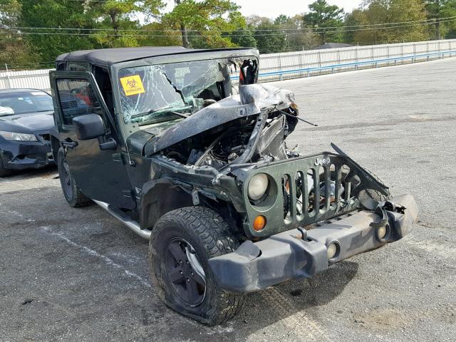 1J4GB39197L184525 - 2007 JEEP WRANGLER X GREEN photo 1