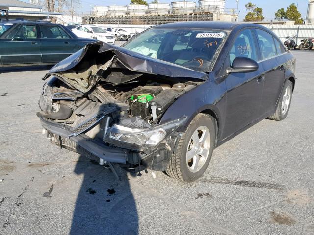 1G1PC5SB1E7201558 - 2014 CHEVROLET CRUZE LT GRAY photo 2