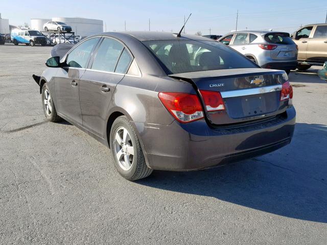 1G1PC5SB1E7201558 - 2014 CHEVROLET CRUZE LT GRAY photo 3