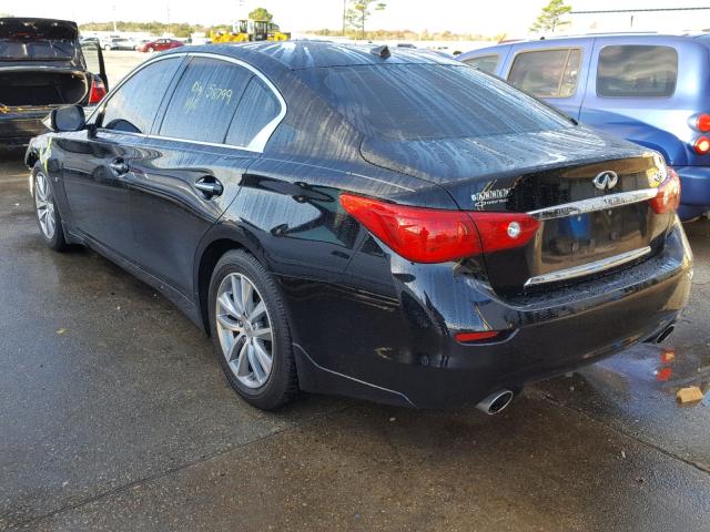 JN1BV7AP2EM687791 - 2014 INFINITI Q50 BASE BLACK photo 3