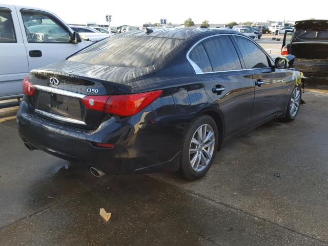 JN1BV7AP2EM687791 - 2014 INFINITI Q50 BASE BLACK photo 4