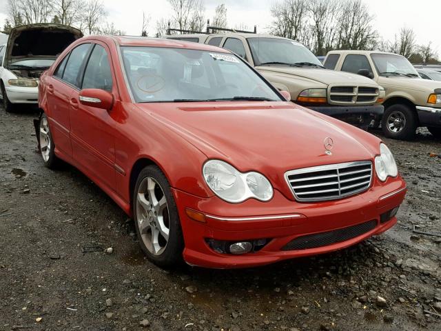 WDBRF52H97F905042 - 2007 MERCEDES-BENZ C 230 RED photo 1