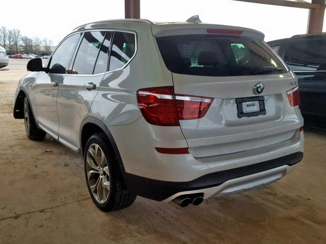 5UXWX9C54G0D77623 - 2016 BMW X3 XDRIVE2 WHITE photo 3