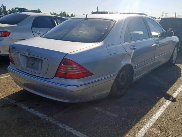 WDBNG70J23A342954 - 2003 MERCEDES-BENZ S 430 GRAY photo 4